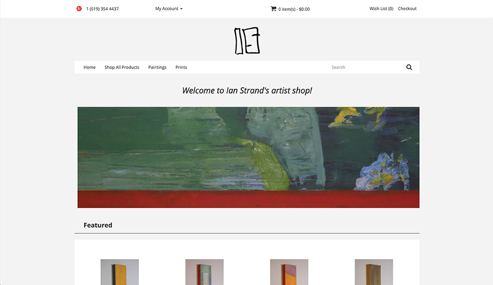 Screenshot of OpenCart Shop