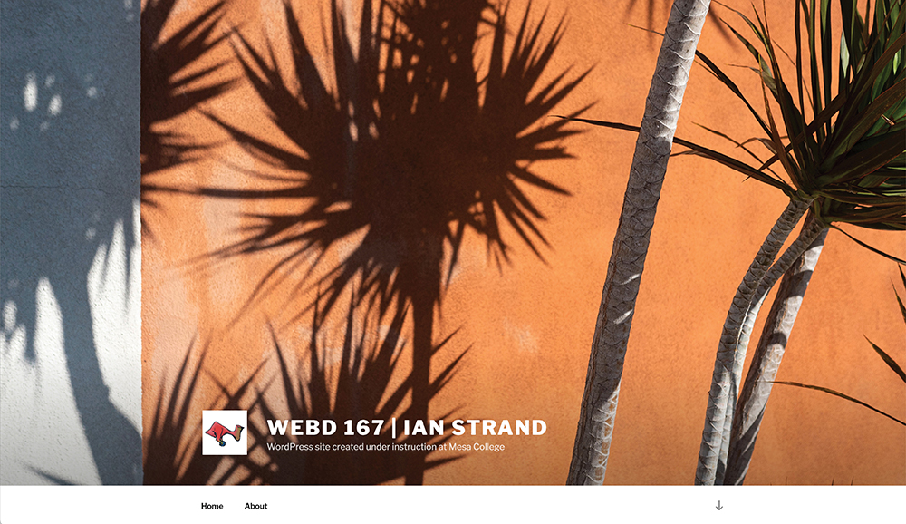 A sample WordPress site created with a custom theme.